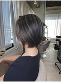 バレイヤージュ　シャドールーツ　ショート