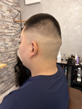 あずママの床屋さん 朝茶 ソフトモヒカン フェードスタイル