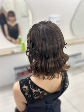 ヘアセットサロン サロンエイミー(salon aemii) 編み込みハーフアップ