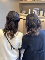 エダ 鎌倉(edA.) ハーフアップ/サイド編み込み/ヘアセット