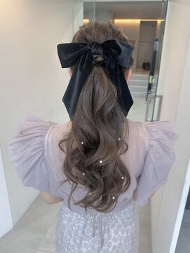 カケル(×.) ふわふわポニー/結婚式ヘア