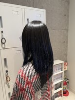デバイス バイ フレイムス 越谷(DEVICE by Frames)&nbsp;ブリーチ　ブルーブラック　越谷　ネイビー