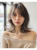 海外風ハイライトくびれ巻きレイヤー