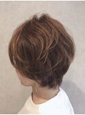 大人ショート×パーマ