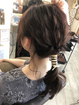 フゥカ 類家店(fuka) ふわふわポニー紐アレンジ＊