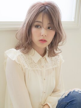 アグ ヘアー ウェイン 山形若宮店(Agu hair wain) 《Agu hair》シースルーバングでふんわり色っぽミディ