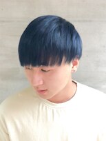 ヘアークリエイト ポライト(hair create Polite) 10代20代おしゃれ感ブルーアッシュマッシュショート