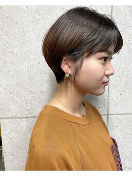 ア セカンド 清藤美容室第弐號(a sekand) 耳掛けショートボブスタイル