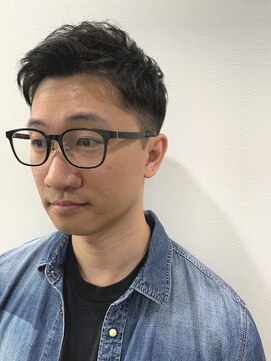 メンズアンダーバーホワイト 南海難波店(Men's _WHITE) メンズツーブロックショート