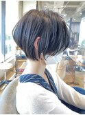 《30代40代》白髪ぼかしハイライト×ひし形ショート【イケダ】