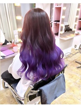 ワーカー ミミ(worker MIMI) パープルグラデーション