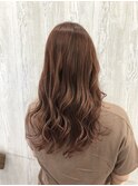 ゆる巻きピンクベージュ【TELA HAIR木更津】