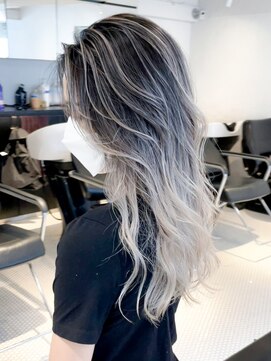 アルバム 渋谷パルコ(ALBUM) バレイヤージュ_グレージュカラーボブウルフ_ba354121