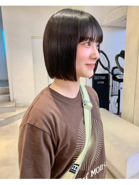 ゼスト パーク(ZEST PARK) ボブ 切りっぱなしボブ 髪質改善 前髪 学割U24 吉祥寺 宮坂紅