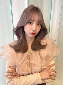 ボタン シブヤ(VOTAN SHIBUYA) 韓国ヘア/前髪あり/くびれヘア/ベージュ系カラー/渋谷