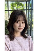 くびれミディアムパーマ/韓国風くびれパーマ