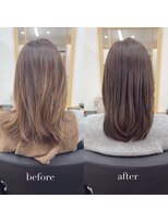 リアン 四条大宮店(Lien)&nbsp;艶カラー+髪質改善トリートメント（白髪染め、グレイカラー可）