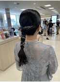 タイトアレンジ/ミディアム/結婚式ヘア/平塚