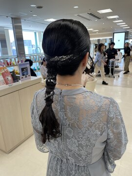 ケンジ 平塚ラスカ店(KENJE) タイトアレンジ/ミディアム/結婚式ヘア/平塚