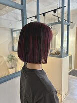 ラソニシカサイ(Lazo nishikasai)&nbsp;濃厚ピンクアンブレラボブ