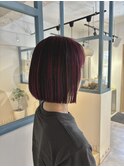 濃厚ピンクアンブレラボブ