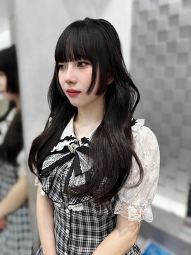 ジーナ 名駅(XENA.) 《xena/石塚》あふれる色気☆黒髪ロング姫カット