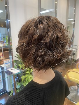 ネバーランド 平成店(NEVER LAND) ミニボブ/パーマ/ブラウン