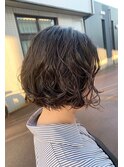 ボブ×パーマ