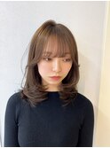 レイヤーカット/ハイレイヤー/ブルーブラック/透明感カラー