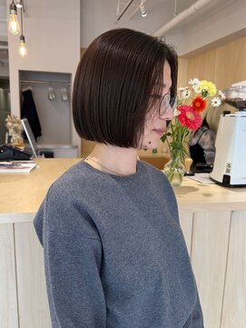 フルリール(fleurir) 美髪矯正で自然な丸みのあるミニボブ