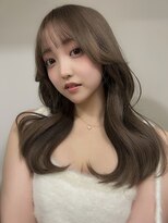 バベル アット フルリール 甲子園口(BABEL at fleurir)&nbsp;顔まわりカット前髪小顔カットこっくりブラウン髪質改善韓国ヘア