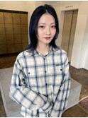 小顔レイヤーカット大人可愛い春色カラーアッシュ