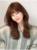 シースルーバング 30代40代50代ひし形シルエット