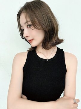 ロンド エメ 柏(Lond aimer) 韓国柏顔周り縮毛矯正髪質改善レイヤー前髪カット韓国風ヘアボブ