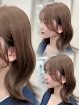 リッカ(LICCA)&nbsp;〔LICCA AMANE〕透けるヘーゼルベージュ顔まわりカット