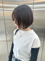 ユイマァル 岡山店(YUIMARL)&nbsp;前下がりボブ×顔周りカット