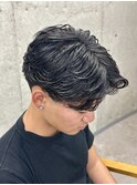 MEN’S HAIR/波巻きツイストスパイラル/リバースセンターパート