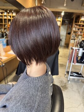 オーガニック ライフ 若葉 鶴ヶ島(organic+life) ◎春アンバー艶髪ショートボブ×ブリーチなし透明感