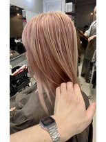 ヒースプール(Heathpool)&nbsp;アンブレラカラー　ピンク×ベージュ