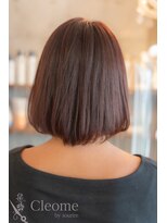 クレオメ 田町店(Cleome) レイヤーカット似合わせカットミディアムダークアッシュ艶髪暗髪