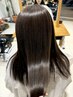 美髪矯正プレミアム　カット、髪質改善トリートメント付き