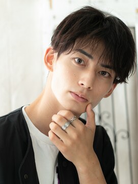 メンズヘア ビーセカンド 草加店(MENS HAIR B-2) ダークアッシュ爽やか伸ばしかけ韓国ツイストマッシュI草加