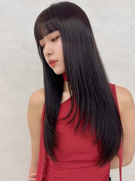 アッシュ 新杉田店(Ash) 新杉田レイヤーカット韓国ダブルカラー顔周り前髪カットボブ