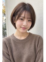 フレイムス ヘアアンドリラックス 大宮東口店(Frames)&nbsp;レイヤーボブ髪型20代30代40代50代前髪あり前髪なし面長丸顔大宮