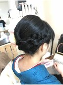 和装きっちりアップアレンジ振袖着付【ヘアアレンジ　立川】