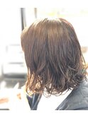 ボブスタイルに ゆるウェーブ♪