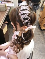 セットサロンエース(Set salon Ace)&nbsp;【ひもリボン☆クロス編みツインテール】