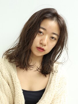 アンドレイ 表参道(andrey) 【ANDREY 宮村】センターパート×ラフウェーブ