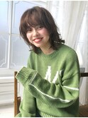 マッシュウルフ小顔レイヤー☆厚めバング【梅ヶ丘美容室】