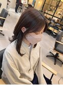 サイドバングで横顔もかわいく♪